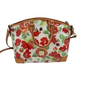 Dooney &‎ Bourke Rose Garden Tote Floral Satchel Shoulder/Crossbody Strap